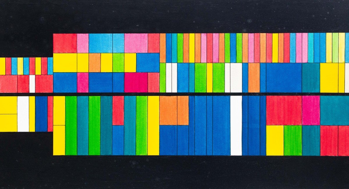 Luigi Veronesi, “chromatic Visualizations Of Music,” Mixed Media On Cardboard, 1970s/80s-photo-4