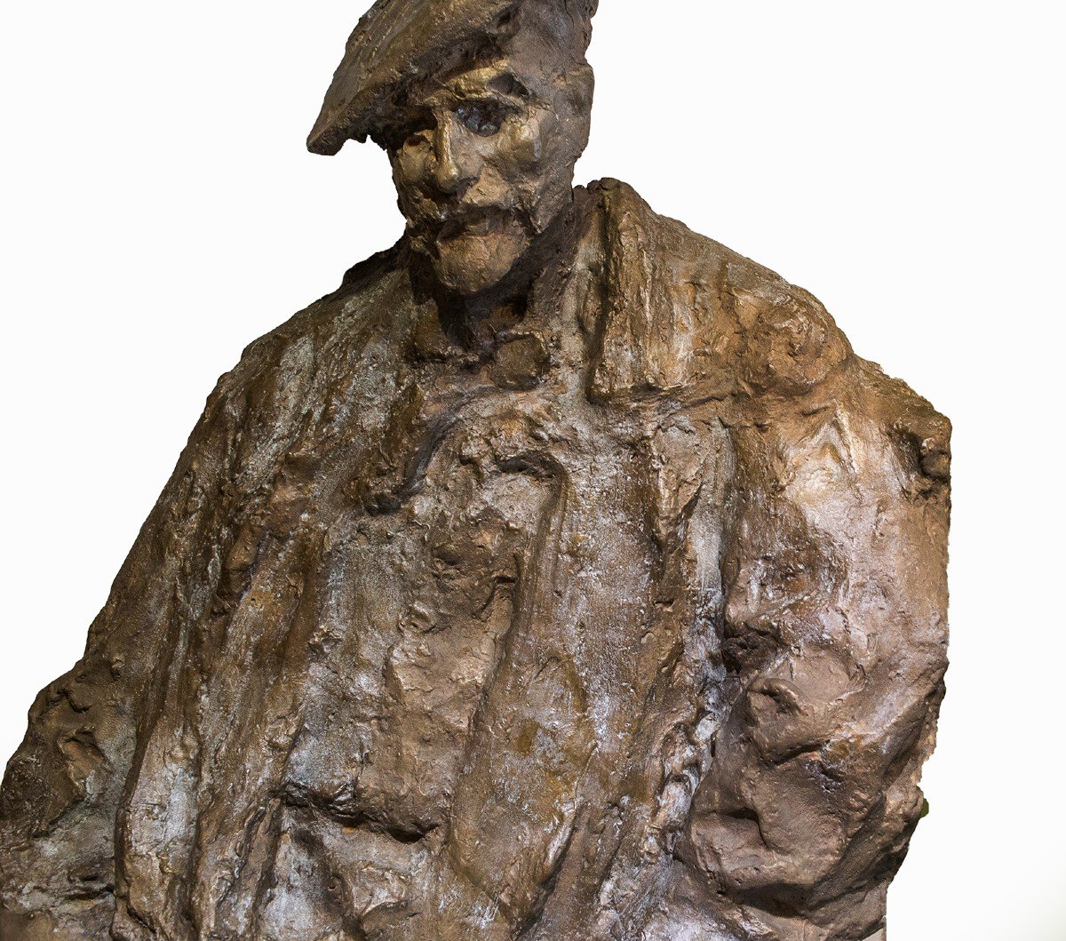 Copy From Medardo Rosso, Bronze Sculpture, “henry Rouart,” 20th Century-photo-3