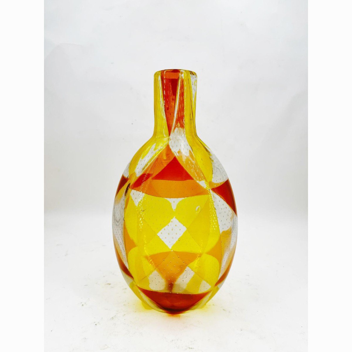 Vase De Murano Barovier Et Toso, « Intarsio », Années 1960-photo-4