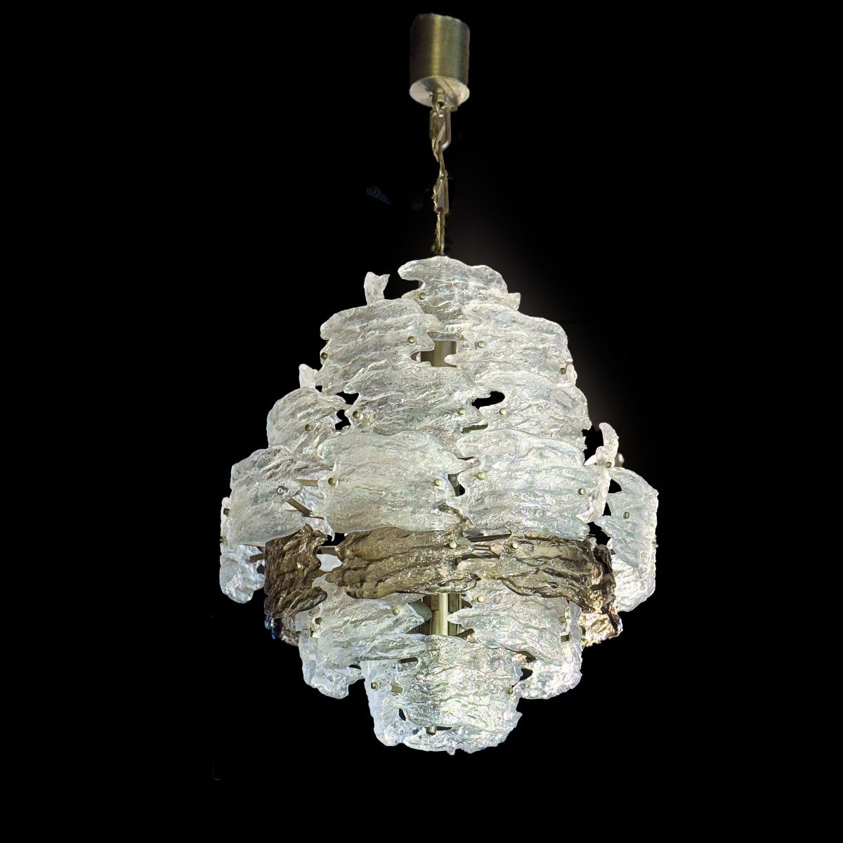 Mazzega Vintage Eleg Murano Glass Chandelier From The 1970s