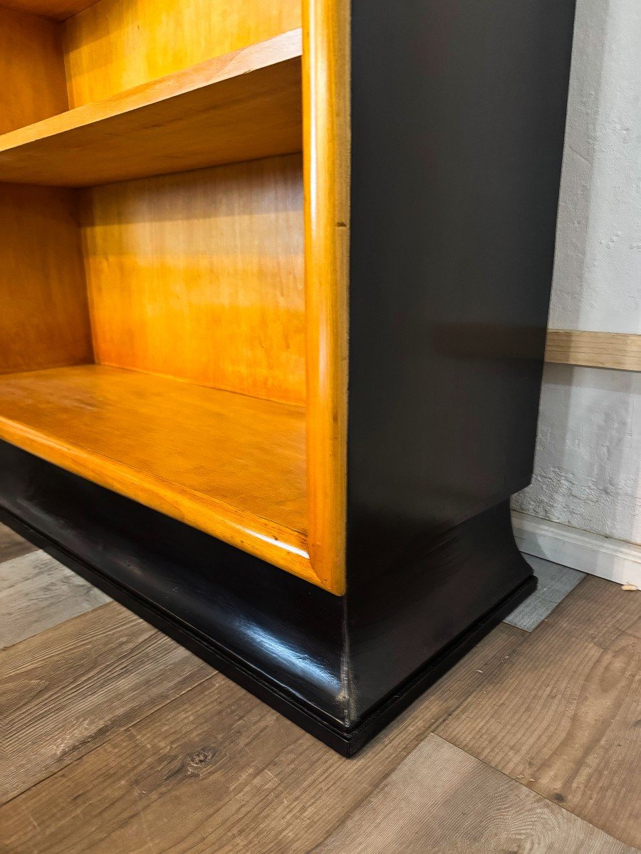 Bookcase Bookcase With Shelves, In Wood, 1960s -photo-3