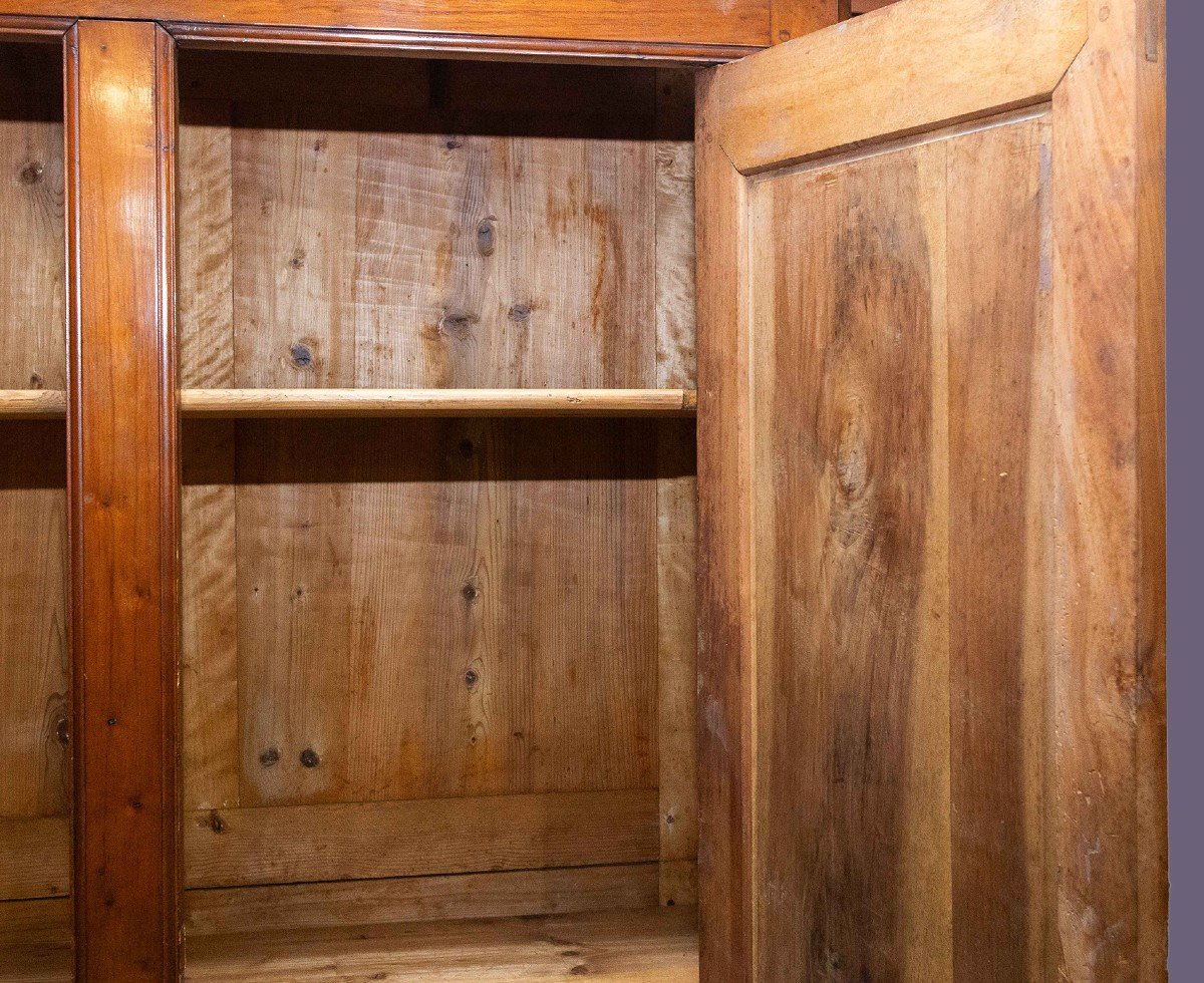 Cherry And Walnut Closet, Late 19th Early 20th Century.-photo-8