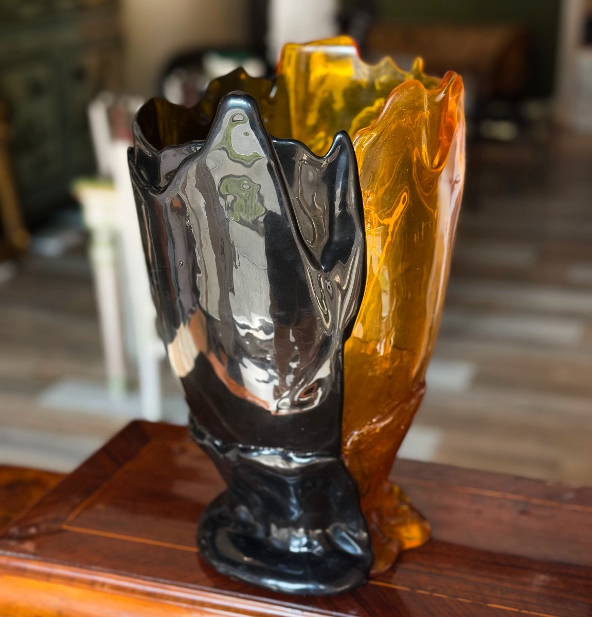 Gaetano Pesce, Vase En Résine Polychrome, 1990-photo-1