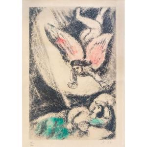 Color Etching, "the Vision Of Solomon," By Marc Chagall, Signed, 1956, 85/100