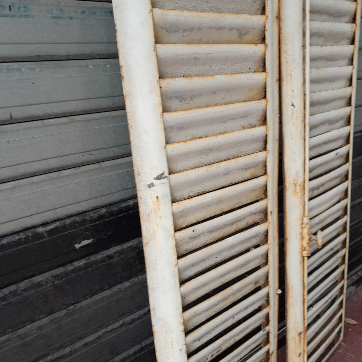 Rare - Haussmannian Shutters With 2 Zinc Leaves-photo-4