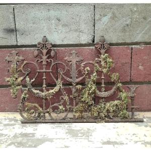 Piece Of Cemetery Gate, 19th Century, Cast Iron