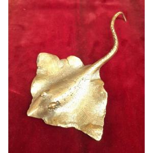 Brass Ray, Lost Wax Casting, Florentine Craftsmanship