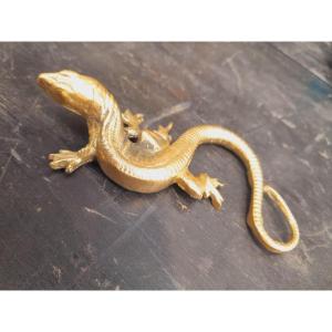 Brass Lizard, Lost Wax Casting, Florentine Craftsmanship