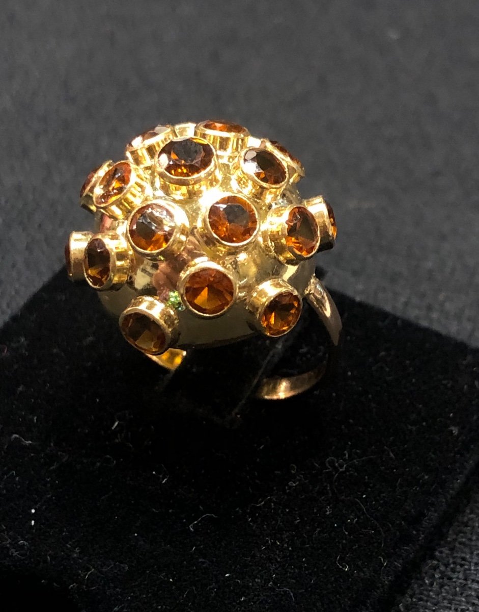 Citrine Dome Ring