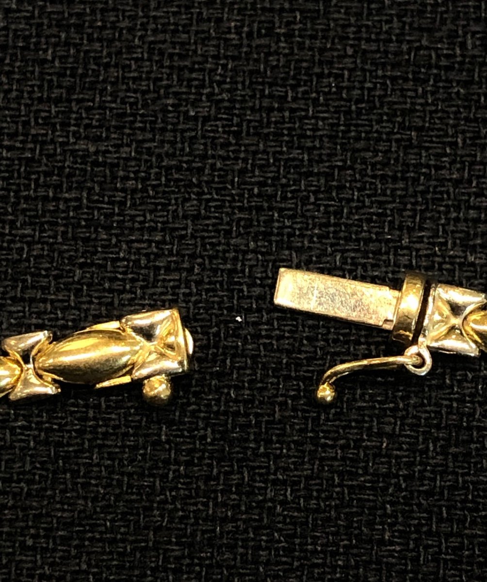 750‰ Gold Choker Necklace-photo-2