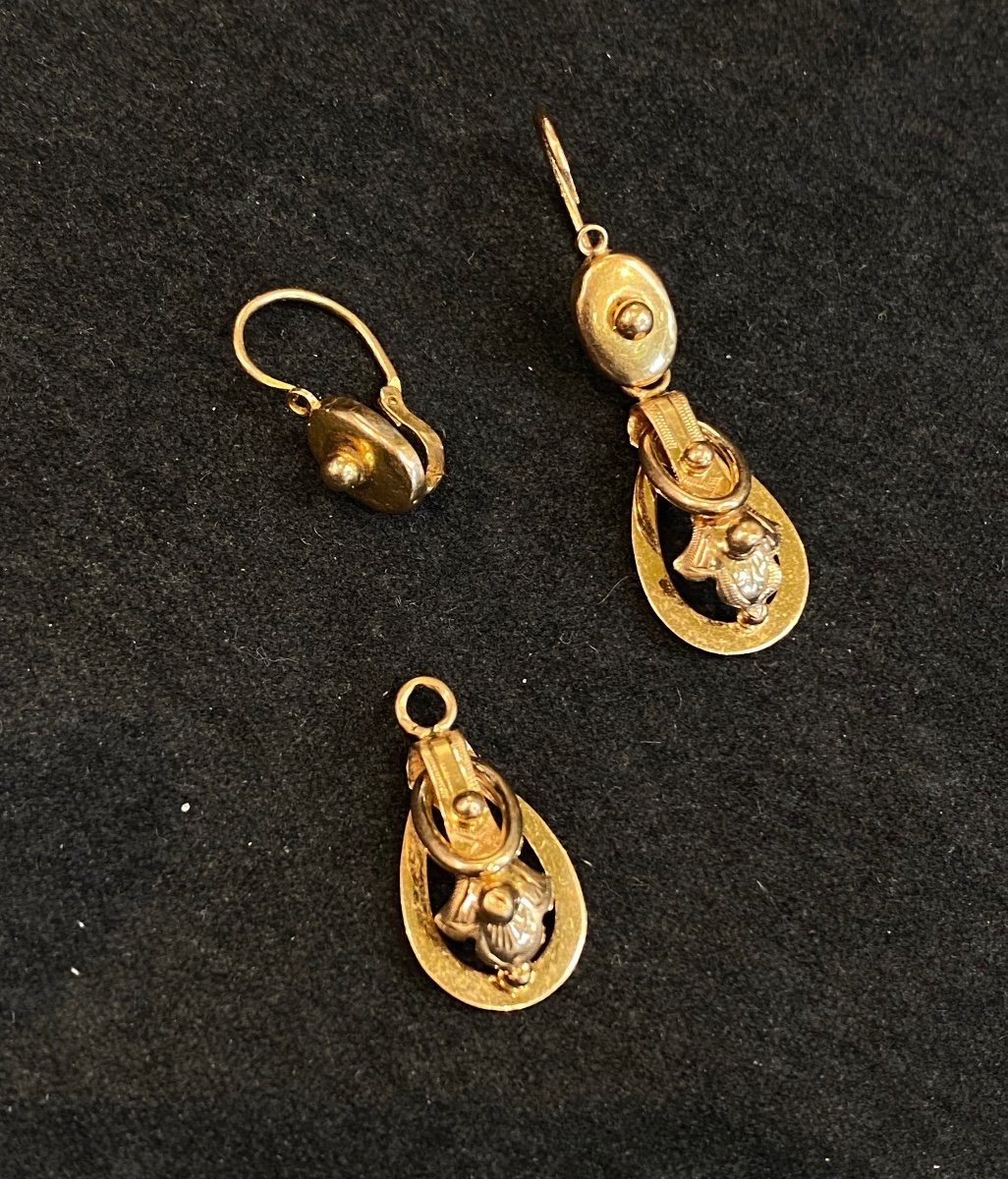 A Pair Of Napoleon III Earring-photo-3