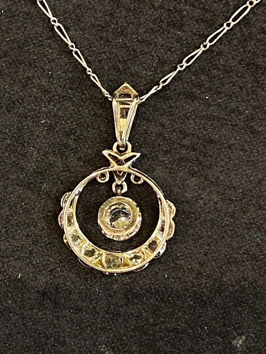 Art Deco Diamond Necklace-photo-3