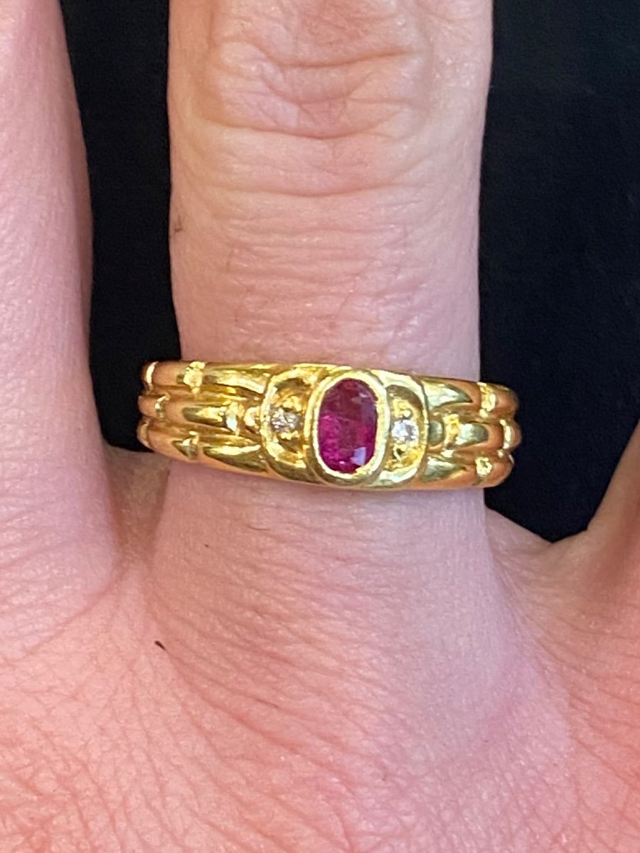 Ruby And Diamond Ring-photo-3