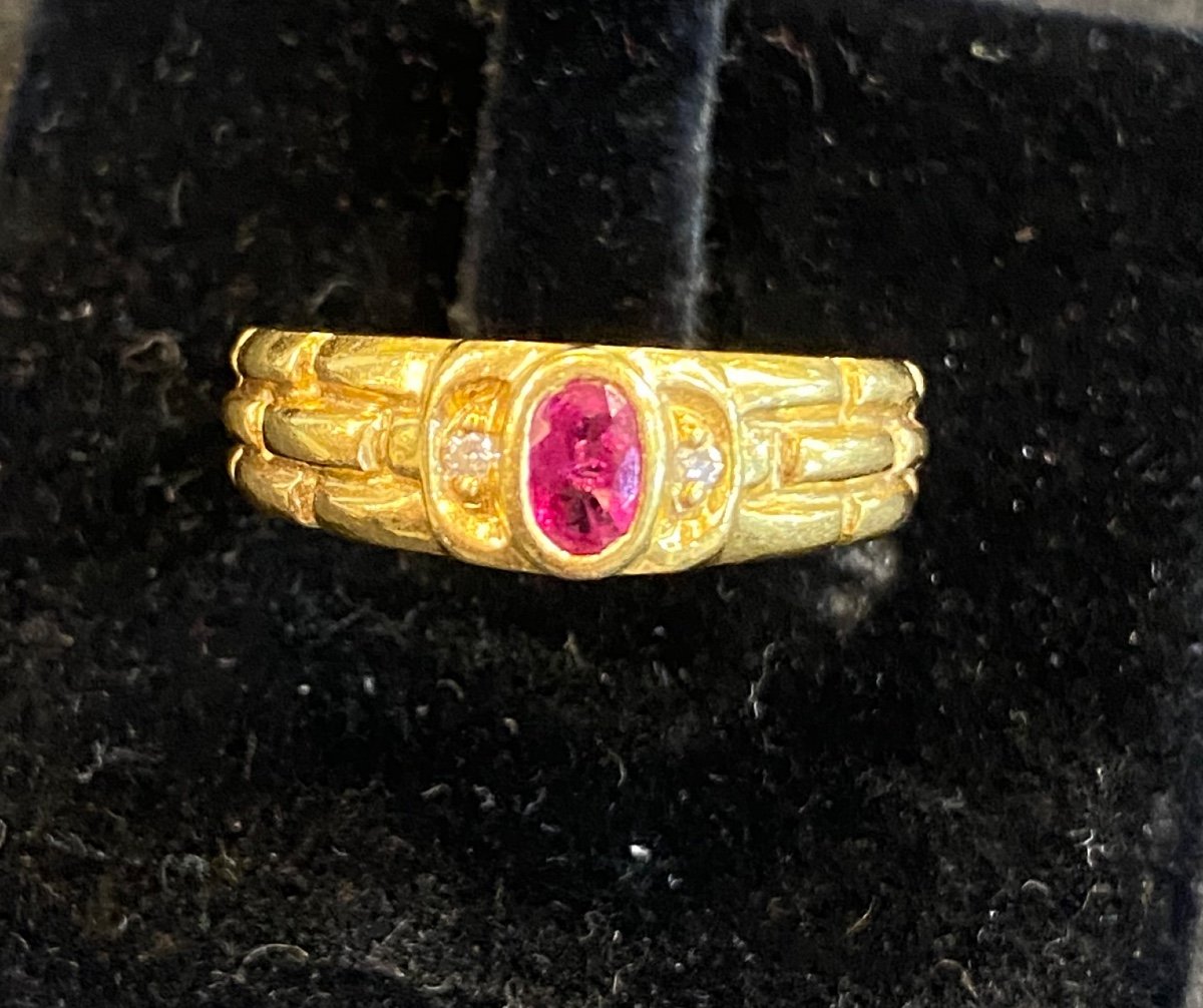 Ruby And Diamond Ring