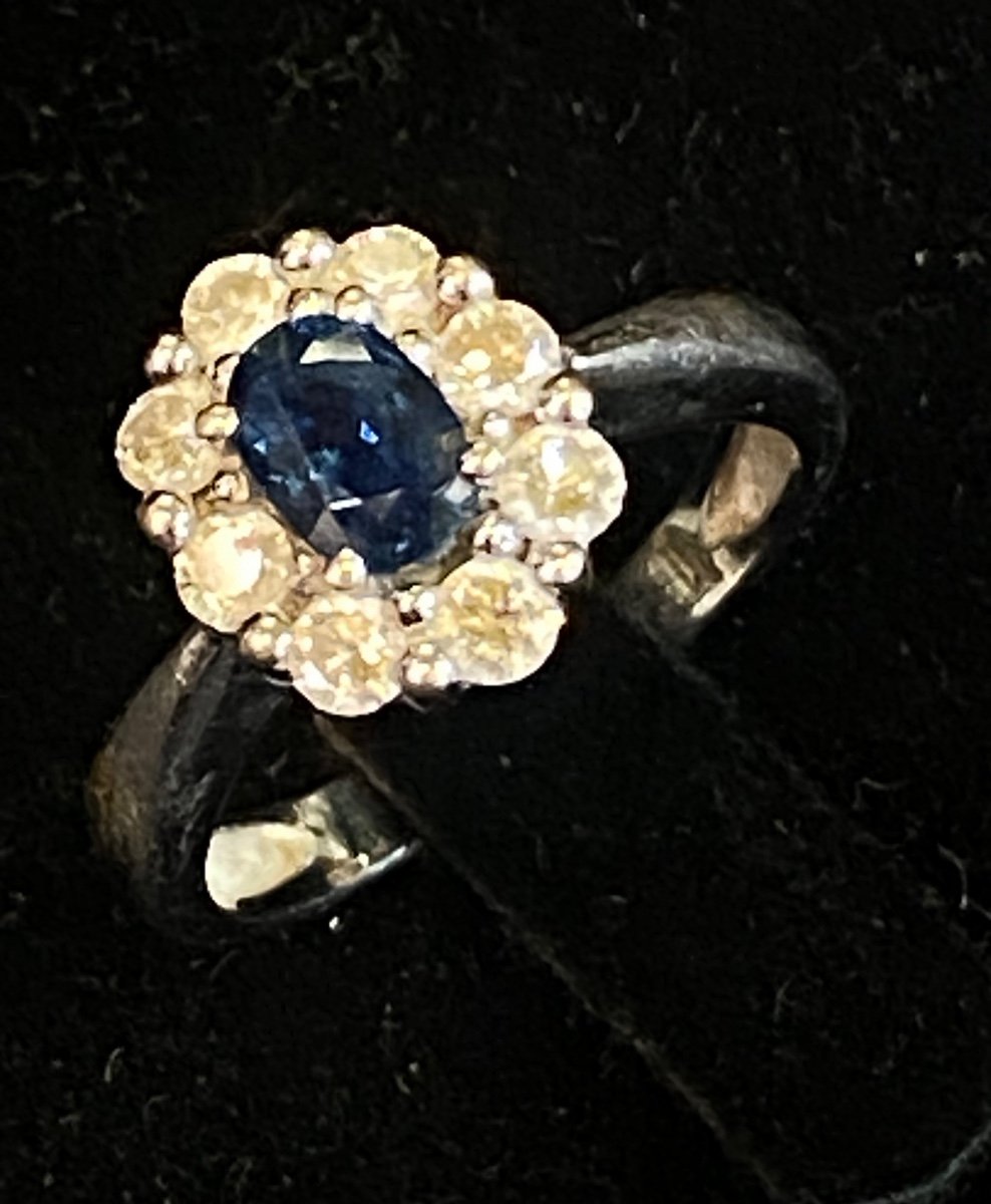 Pompadour Sapphire And Diamond Ring-photo-4