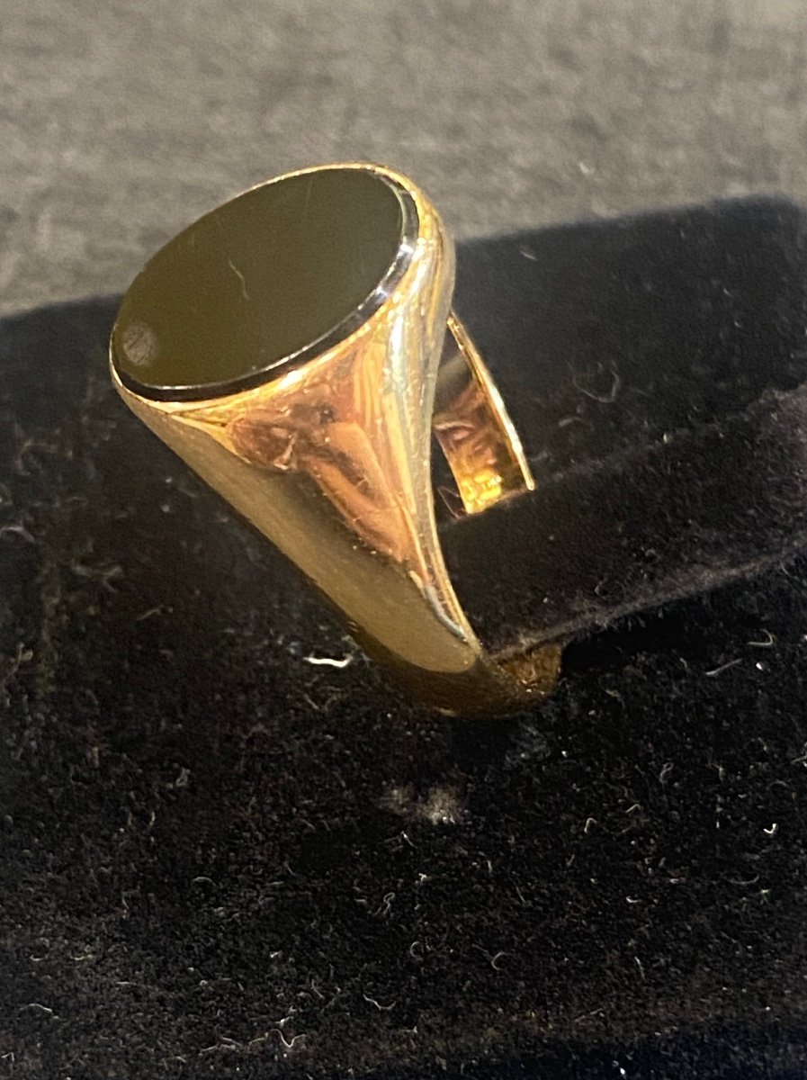 Onyx Signet Ring -photo-2