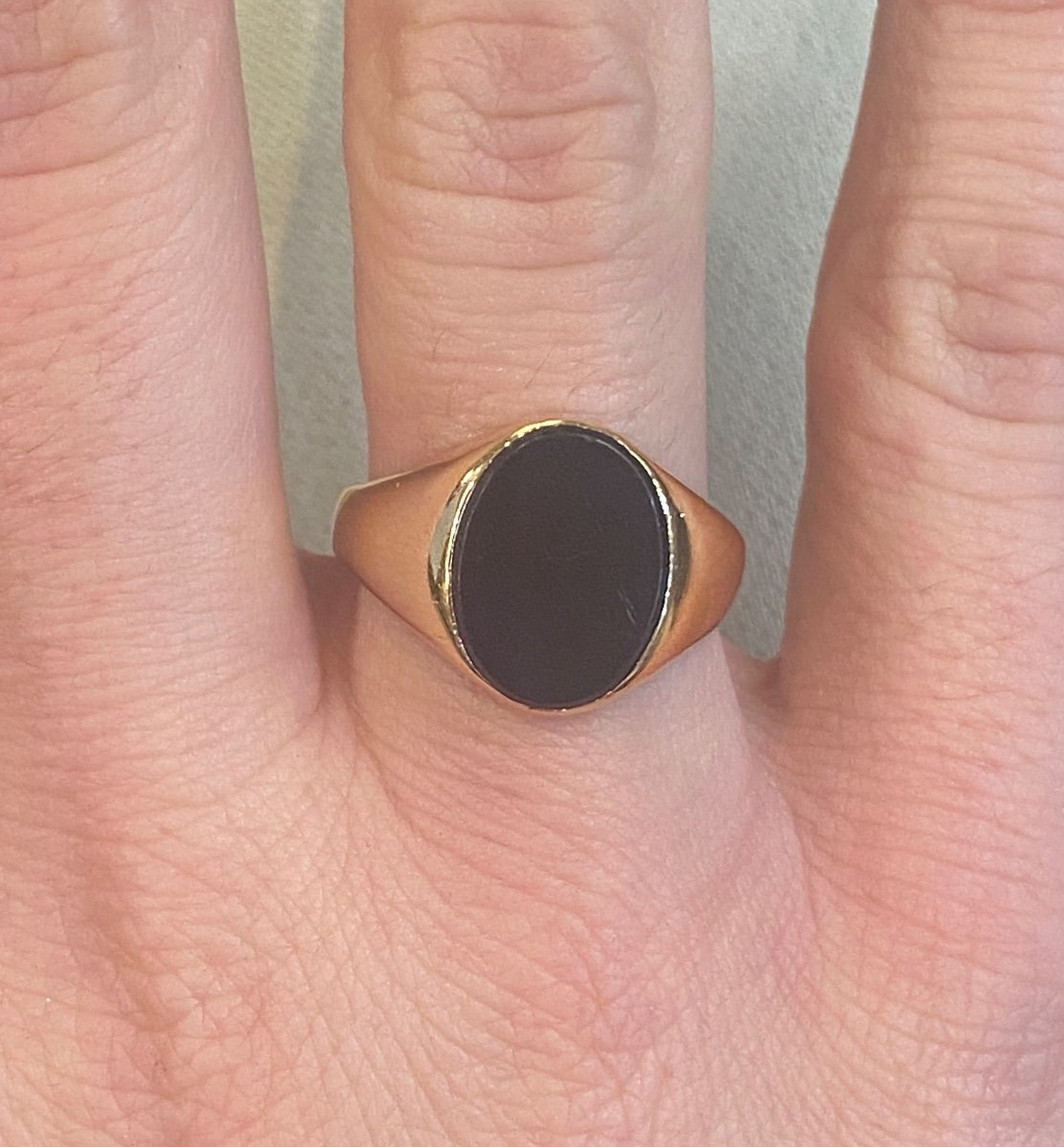 Onyx Signet Ring -photo-3