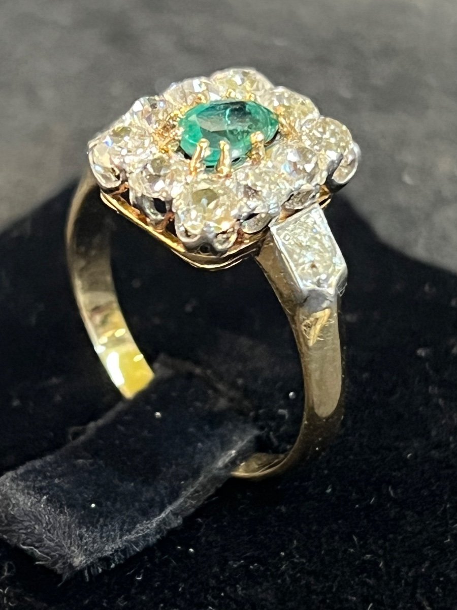 Pavé Emerald And Diamond Ring -photo-4