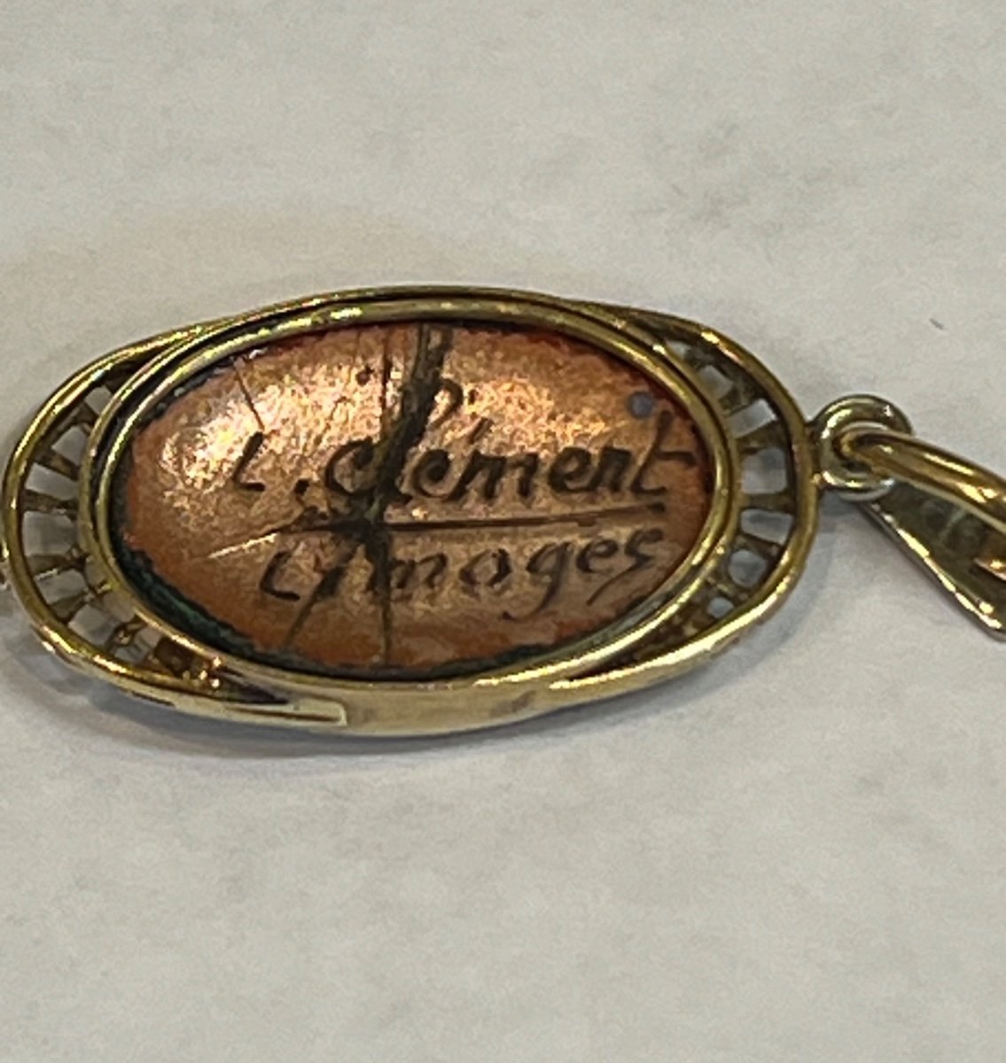 L.clement Limoges Pendant -photo-3