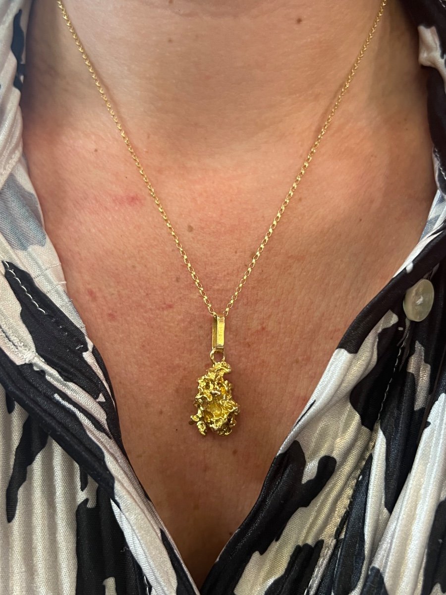 Gold Nugget Pendant