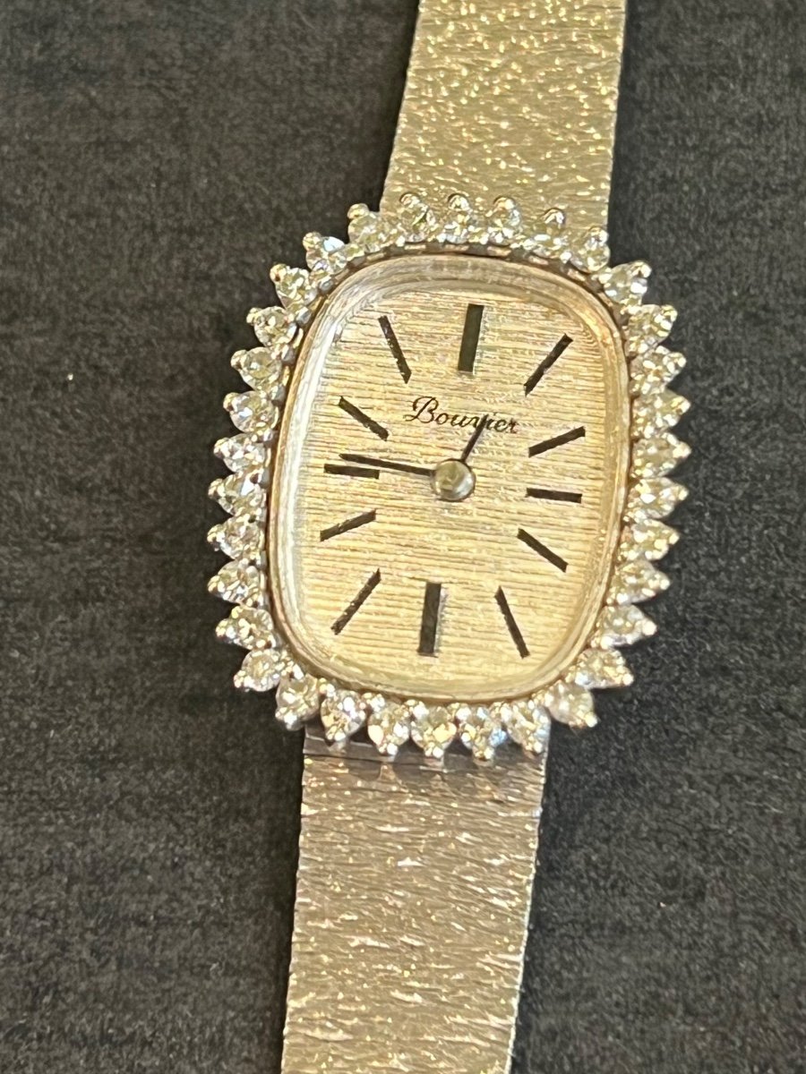 Bouvier Gold And Diamond Watch