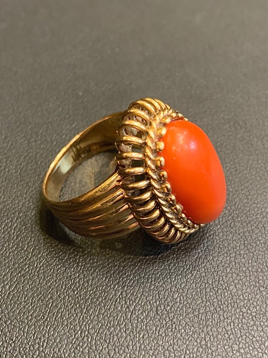 Bague Importante Corail-photo-2