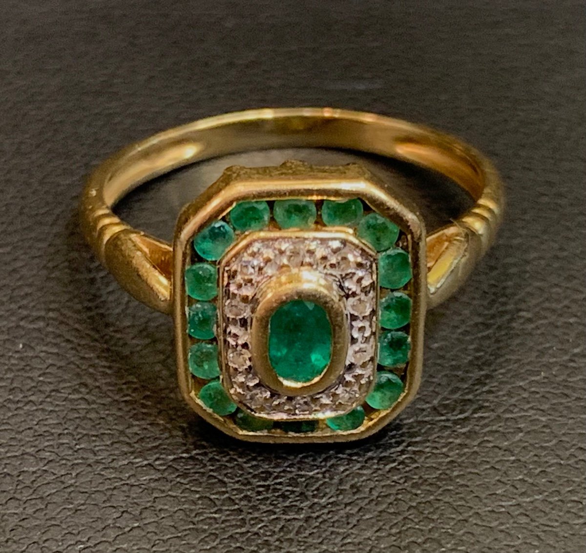 Octagon Gold Ring