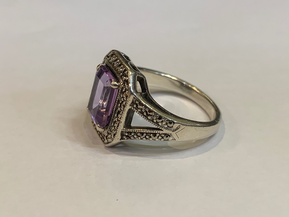 Amethyst Silver Ring-photo-2