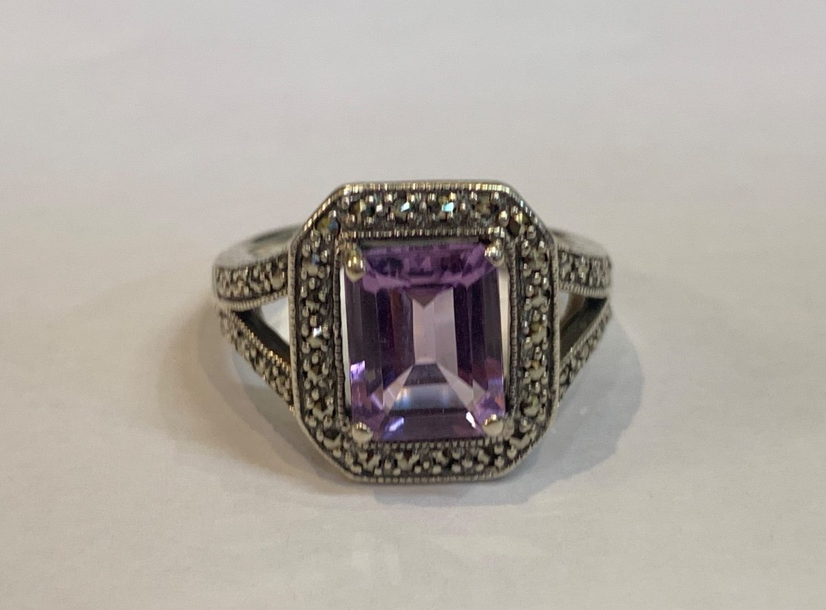 Amethyst Silver Ring-photo-2