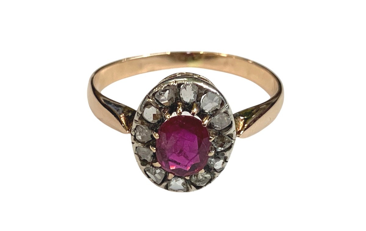 Round Ruby Ring