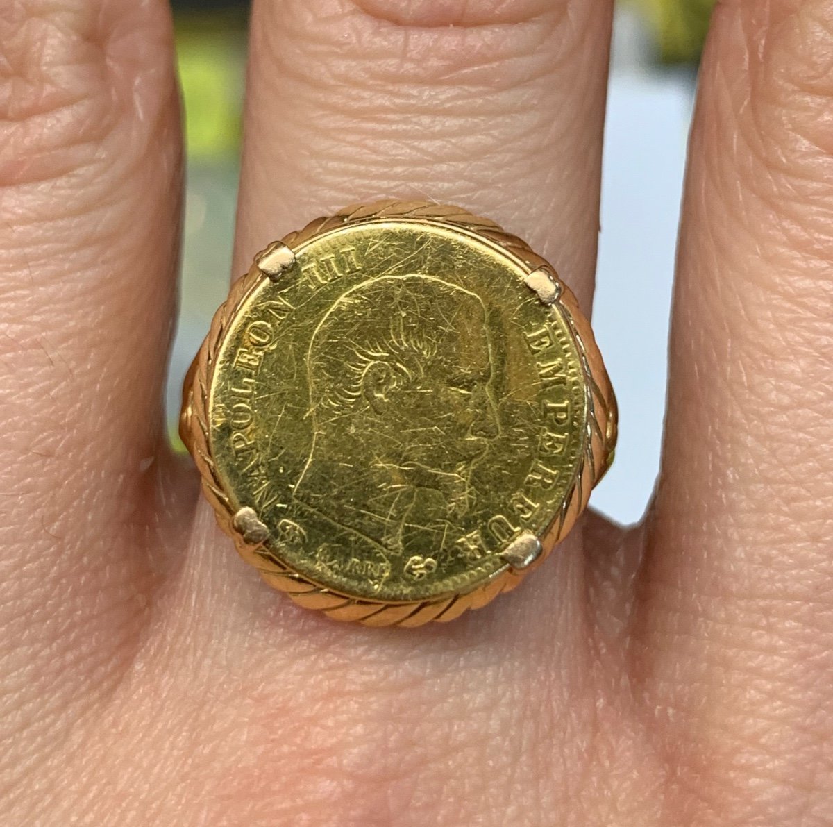 5 Franc Coin Ring