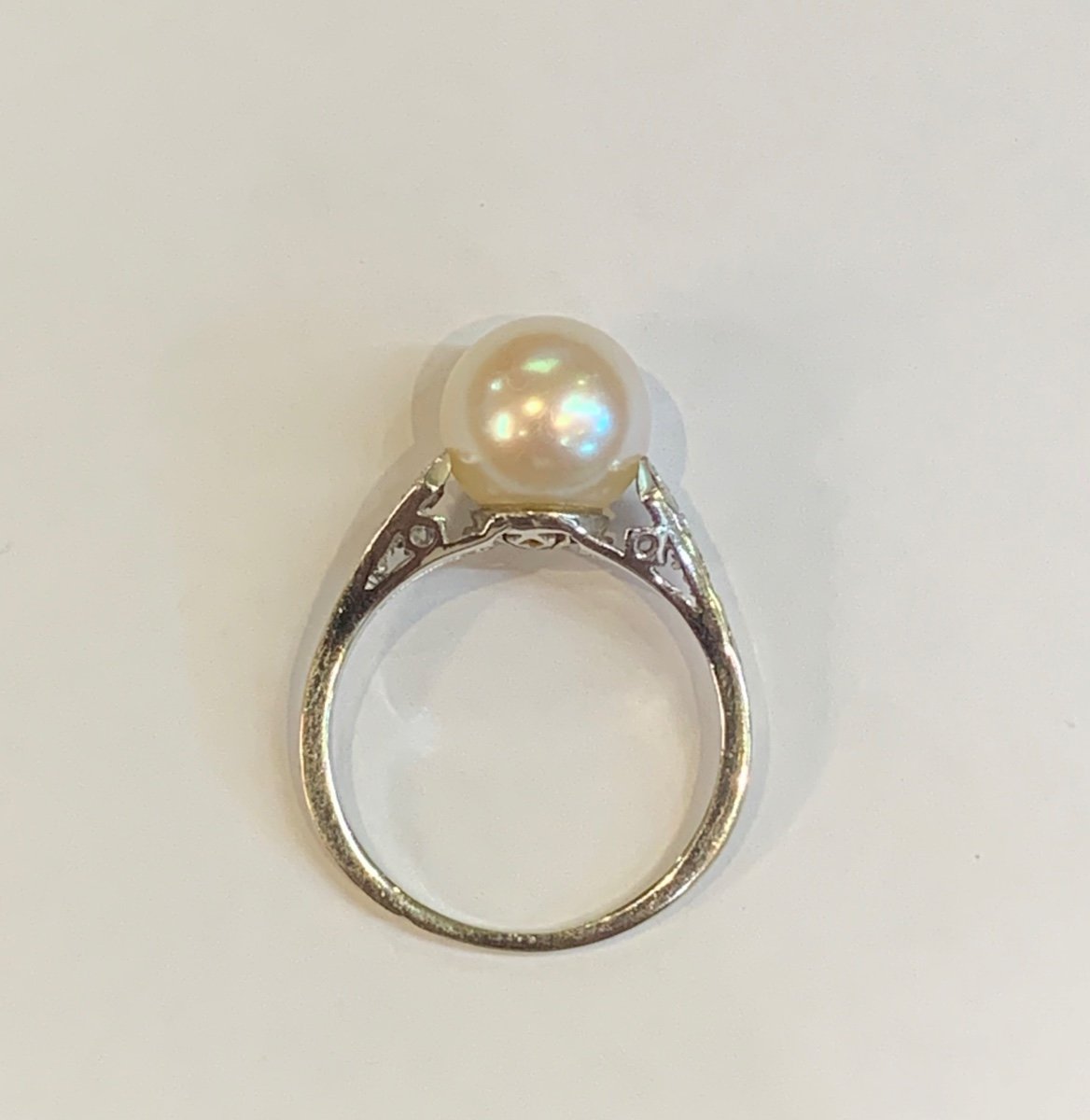 Bague Perle Et Diamants-photo-1