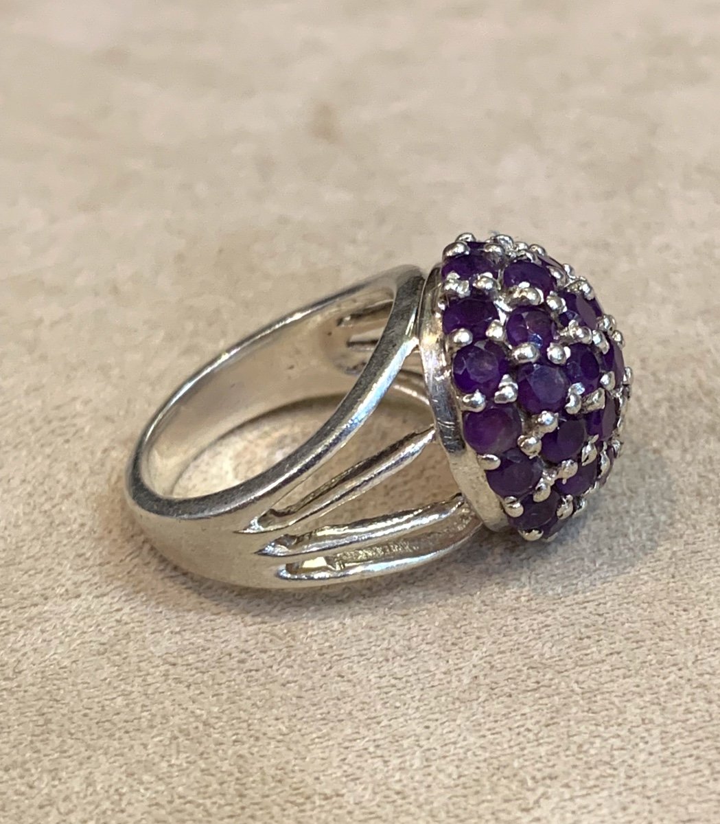 Round Amethyst Ring-photo-2