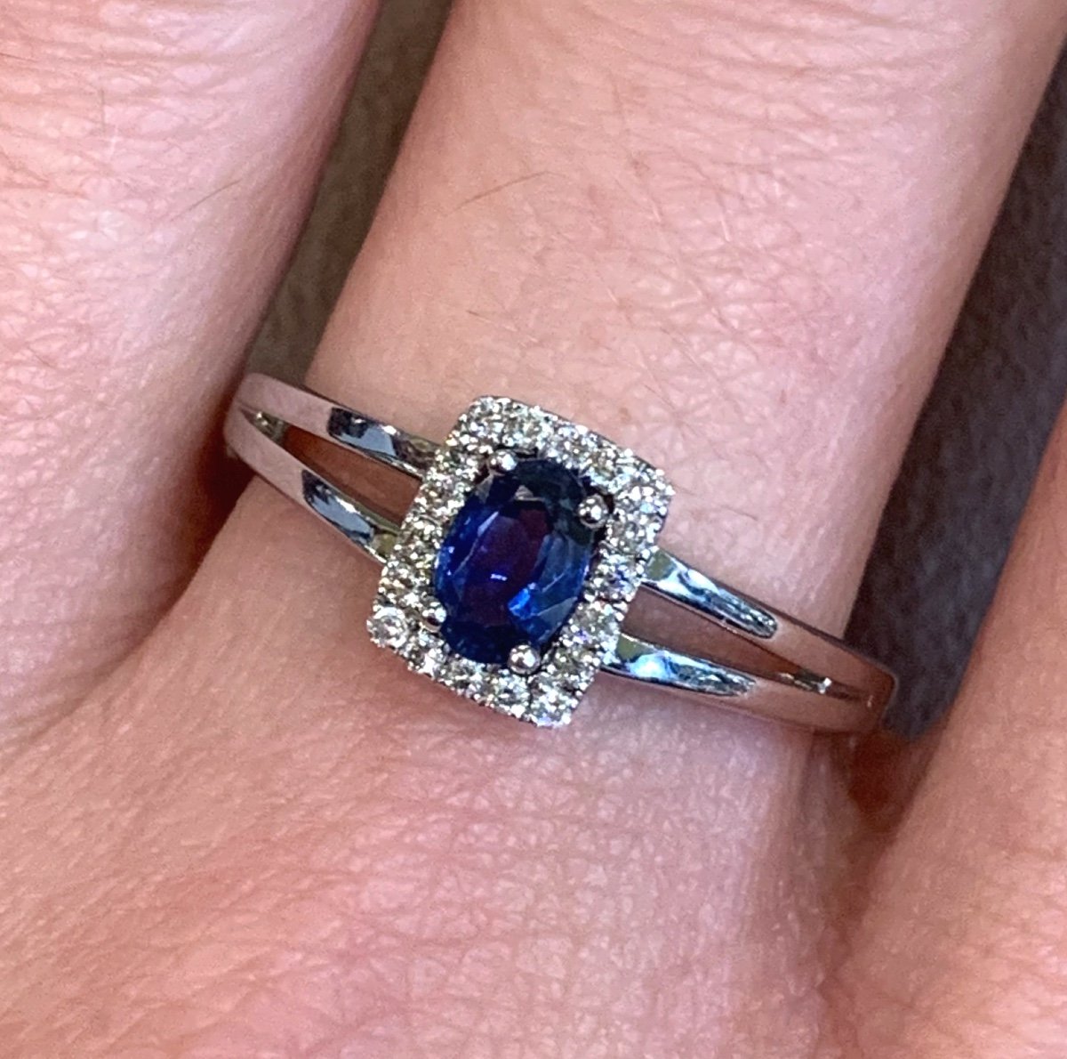 Diamond And Sapphire Ring