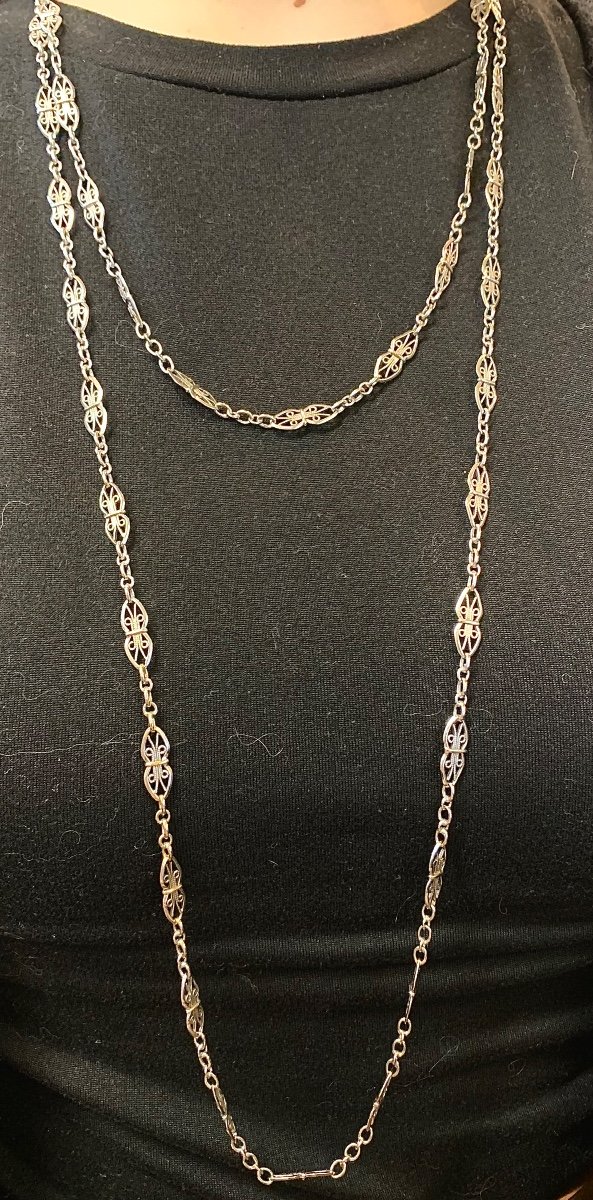 Rhodium-plated Necklace