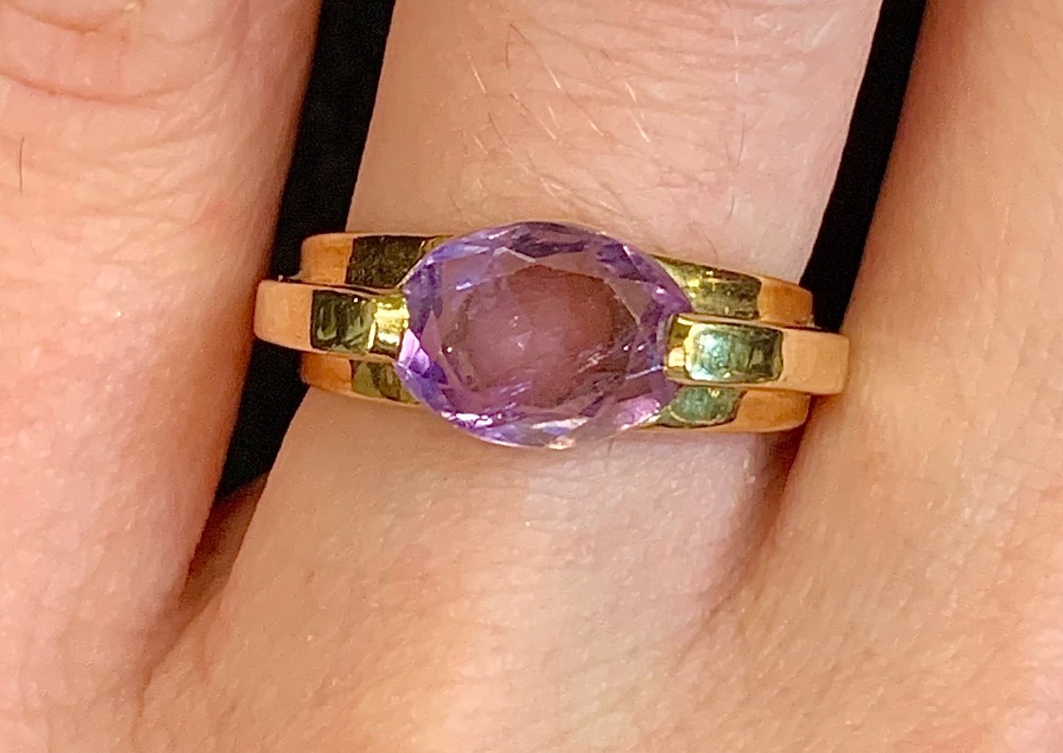 Bague Or Amethyste