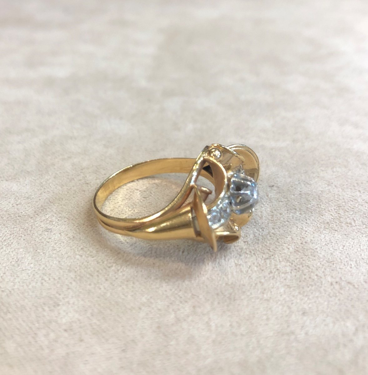 Diamond Ring With Relief-photo-4