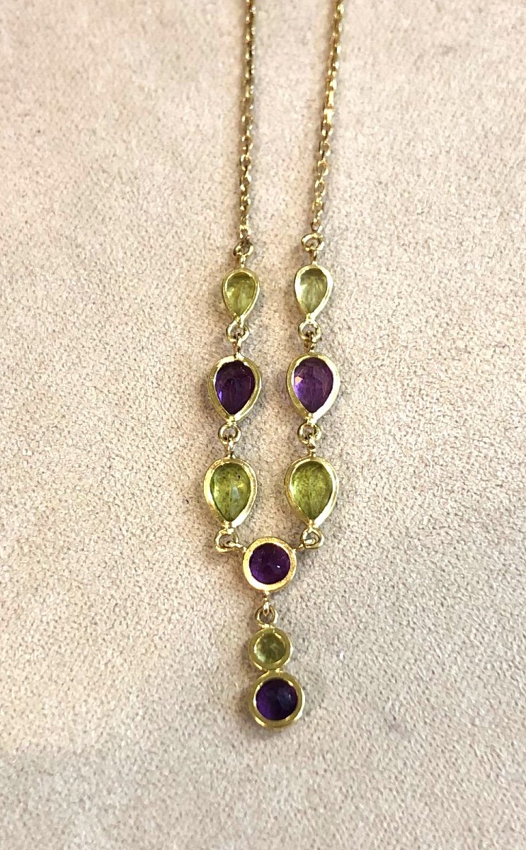 Amethyst And Peridot Necklace-photo-3