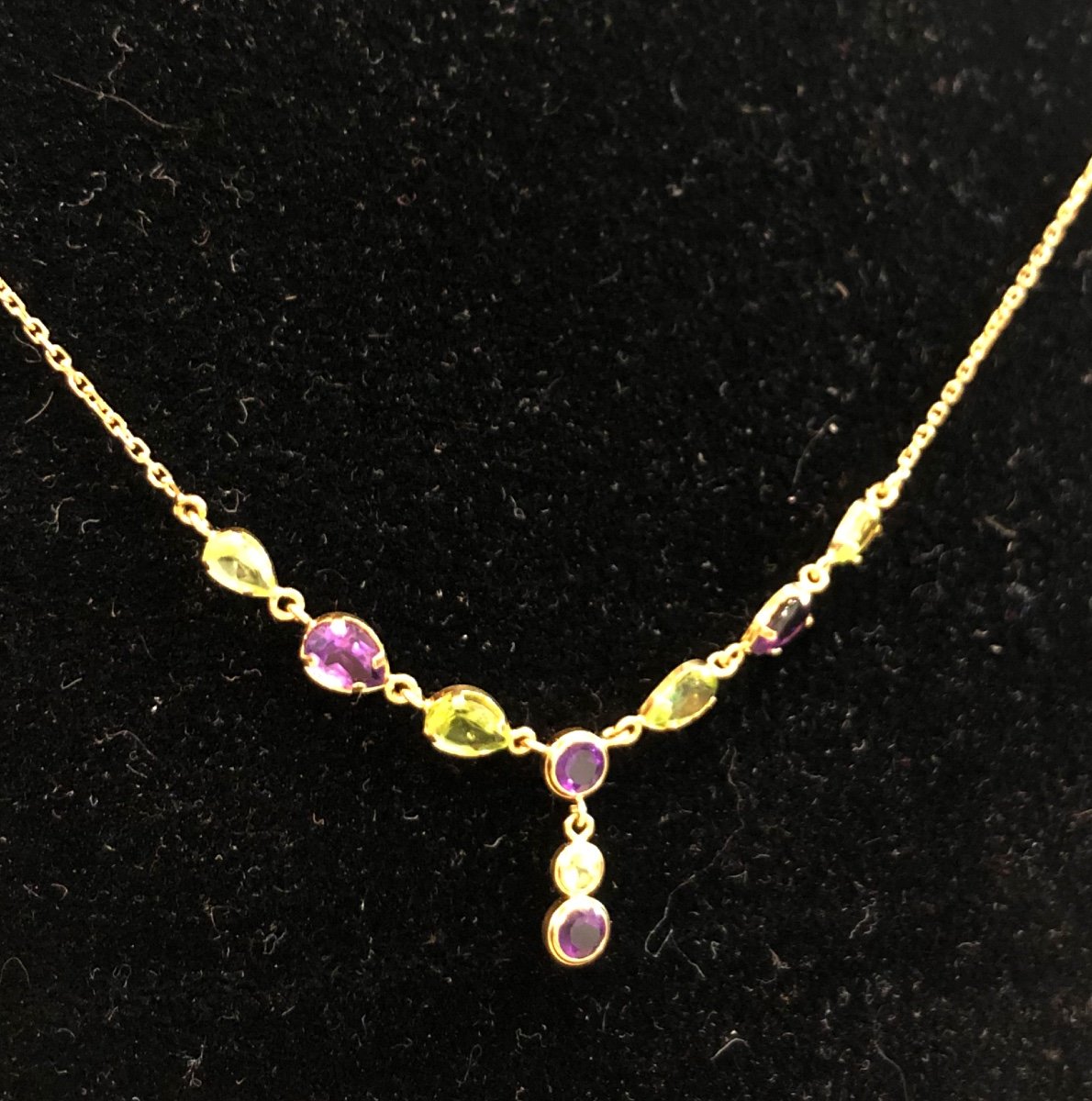 Amethyst And Peridot Necklace-photo-2