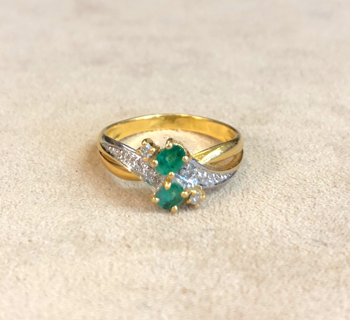 Emerald You And Me Ring-photo-2