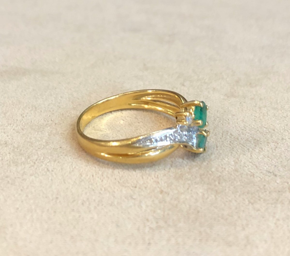 Emerald You And Me Ring-photo-3