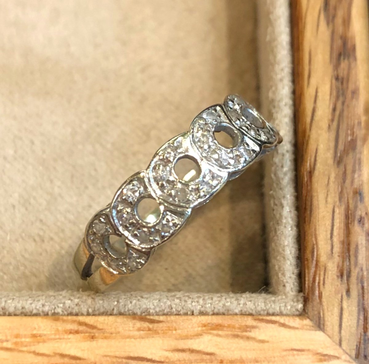 Bague Croisée Diamants