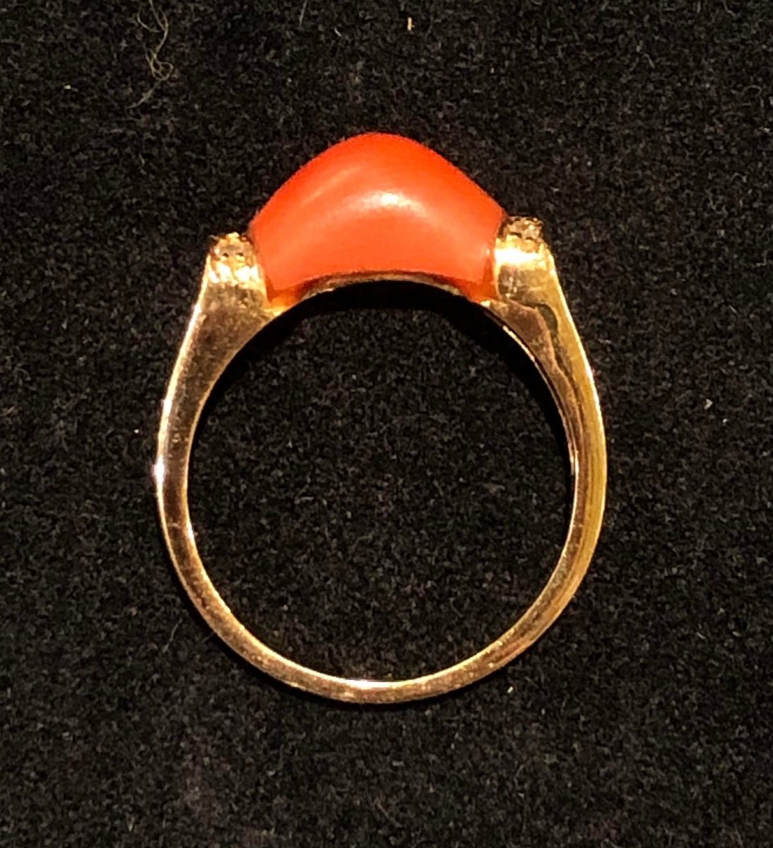 Coral Diamond Ring-photo-3