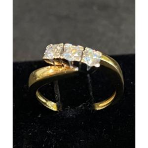 Bague Ligne 3 Diamants 