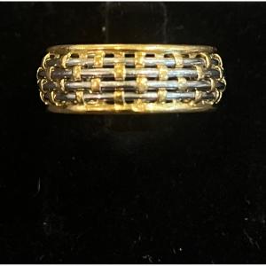 Cartier Gold And Steel Ring 