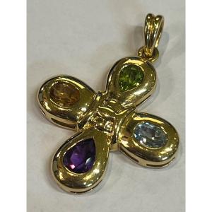 Cross Topaz Peridot Citrine Amethyst 