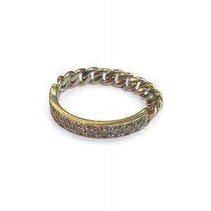 Bague Mauboussin mi-chaine mi-diamants