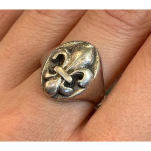 Bague Argent Lys