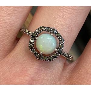 Silver Opal Ring