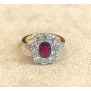 Bague Pavage Rubis